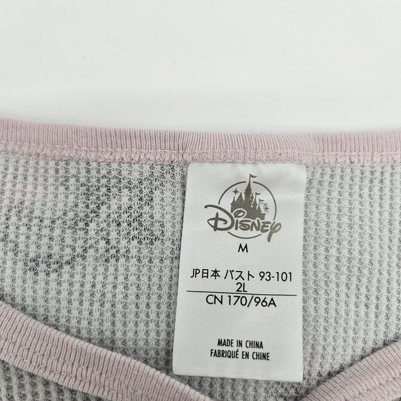 Disney Mickey Mouse Floral Print Sleepshirt Nightgown Women's Size M Gray Pink - Picture 2 of 6